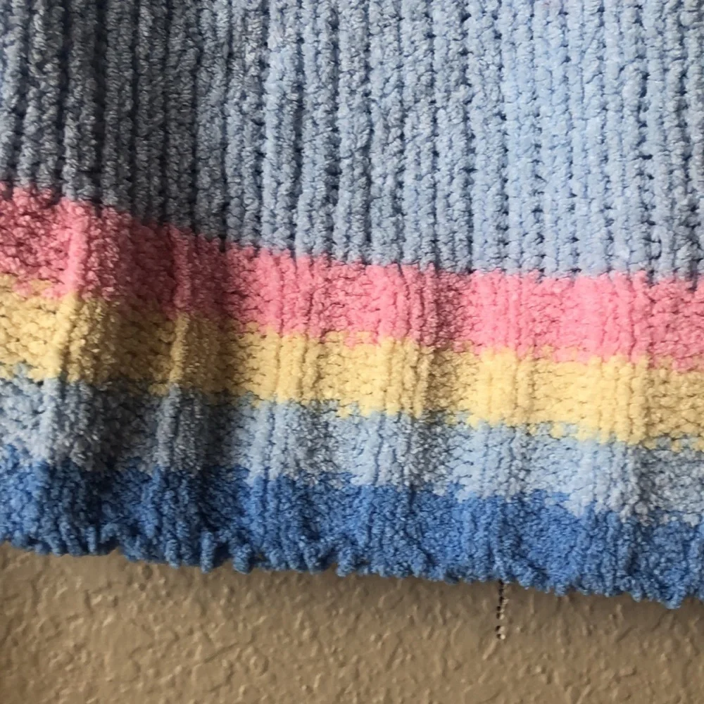 Girls Sweater Y2K Energie Light Blue Turtleneck Long Sleeve Sweater Girls Medium